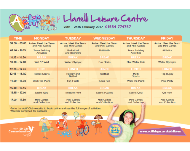 Actif Club Llanelli Leisure Centre in Carmarthenshire