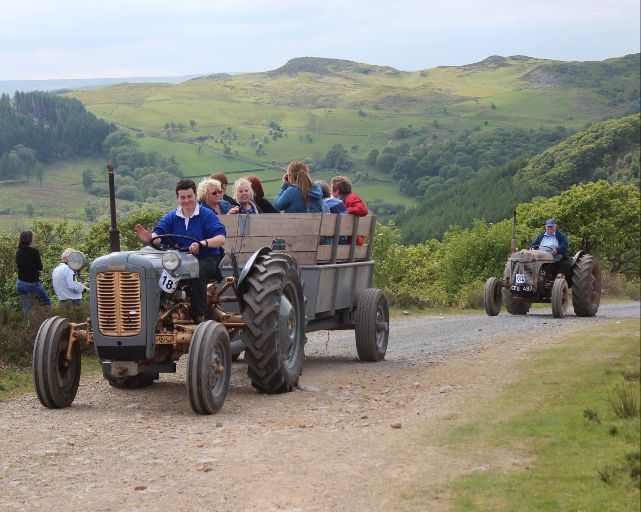 Welsh National Tractor Road Run in Carmarthenshire