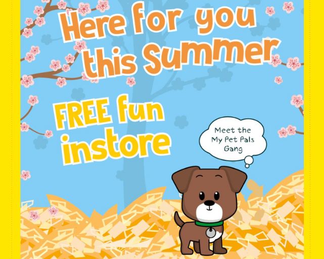 Enjoy FREE fun for kids at Pets at Home this summer